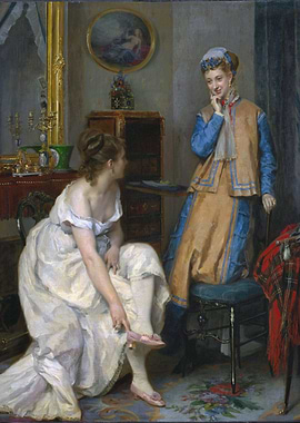 Two Women in an Interior