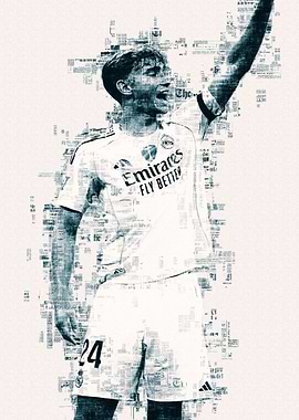 Dean Huijsen Newspaper Art