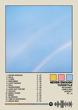 Turnstile - Never Enough Album Cover