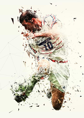 Zinedine Zidane Abstract Art