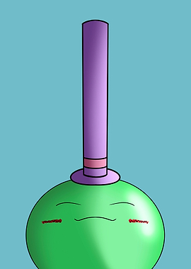 Happy slime with a top hat