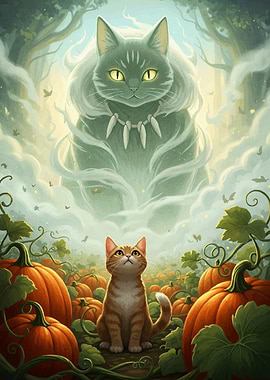 Cats Pumpkin Patch Spirit