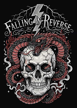 Falling In Reverse Skull and Snake