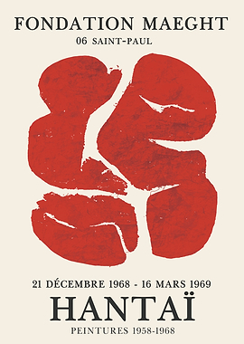 Fondation Maeght Hantaï Exhibition Poster