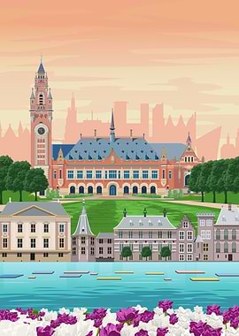 The Hague Travel Print