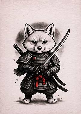 Fox Samurai Warrior
