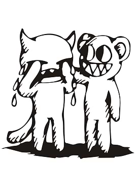Crying Cat and Smiling Bear Radiohead