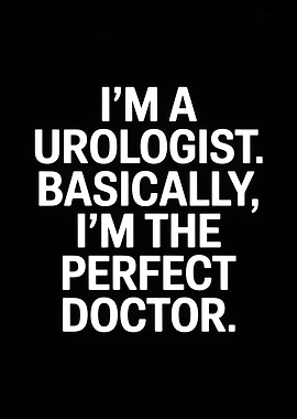 Urologist: The Perfect Doctor Text Art
