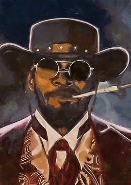 Django Unchained Portrait Painting