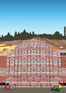 Jaipur Travel Print