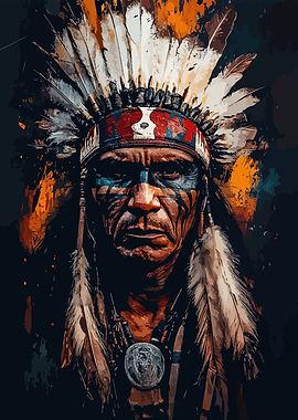 Native American Chief Portrait