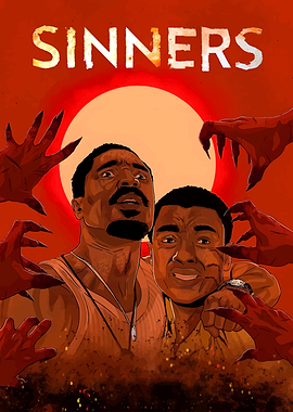 Sinners Movie Poster Illustration