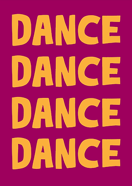 Dance Text Art
