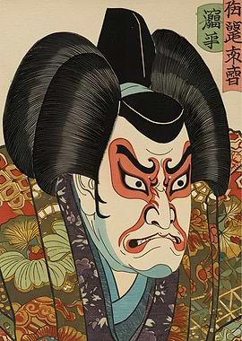Kabuki Actor Portrait Ukiyo-e Print