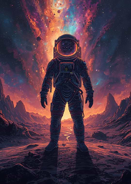 Astronaut on Alien Planet