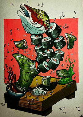 Sushi Fish Art