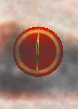 Fiery Eye Digital Art
