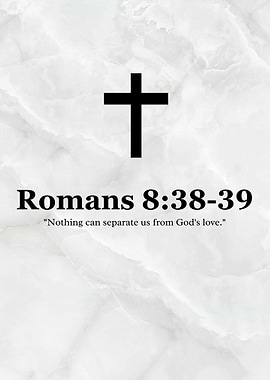 Romans 8:38-39 Christian Scripture Art