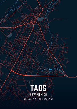 Taos City Map