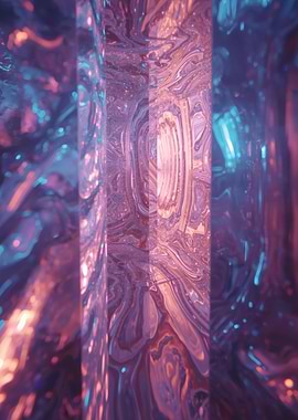 Abstract Purple and Blue Swirls