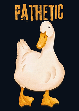 Pathetic Duck Illustration