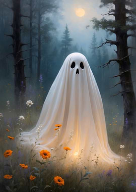 Ghost in a Floral Forest