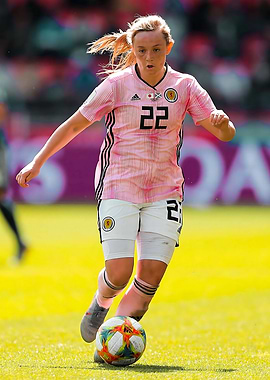 Female Soccer Player in Action