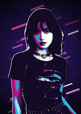 Aisha Everglow Pop Art Portrait