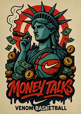 Statue of Liberty Money Talks Basketball