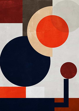 Abstract Geometric Composition with Circles