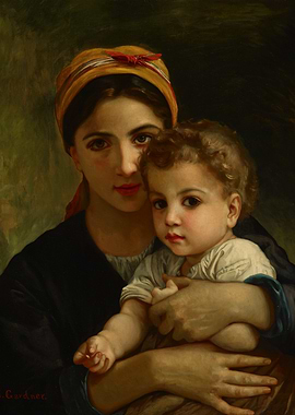 Mother and Child Painting