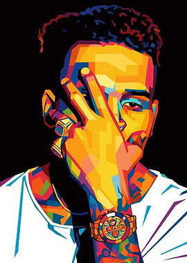 Chris Brown Wpap Art