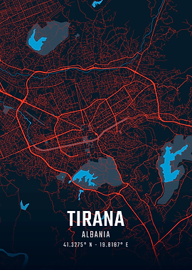 Tirana City Map