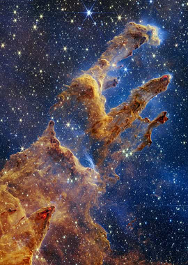 Pillars of Creation in Space