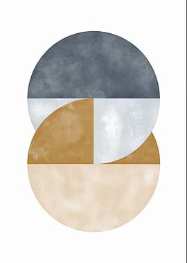 Abstract Geometric Circle Art