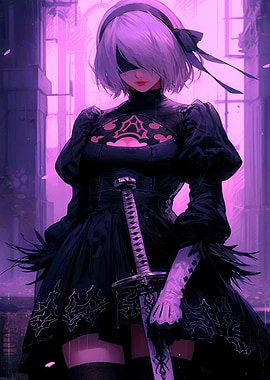 2B NieR Automata Anime Girl