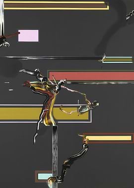 Abstract Composition with Figures and Rectangles, cy twombly paintings