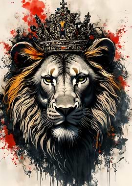 Lion King Watercolor Art