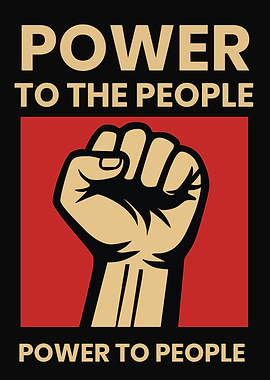 Power to the People Fist Graphic