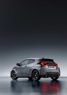 Gray Toyota GR Yaris Rear View
