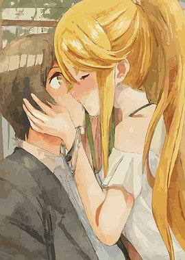 Anime Couple Kissing