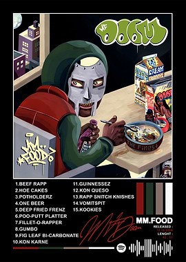 MF DOOM MM..FOOD Album Cover Art
