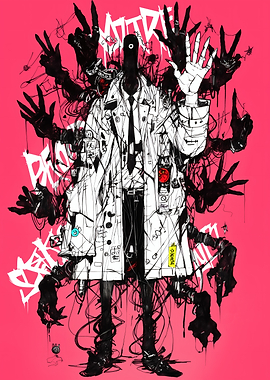 Abstract Doctor with Multiple Hands