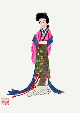 Chinese Woman in Traditional Dress