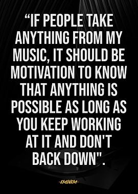 Eminem Quote: Motivation and Perseverance