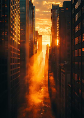 Golden Hour Cityscape