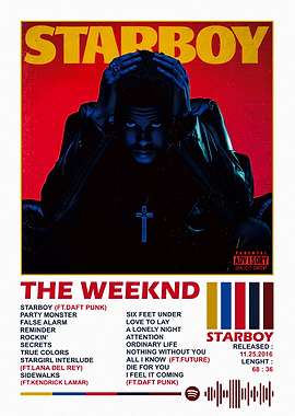 The Weeknd - Starboy Album Cover