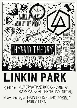Linkin Park Hybrid Theory Doodle Art