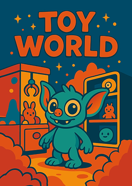 Toy World Cartoon Illustration