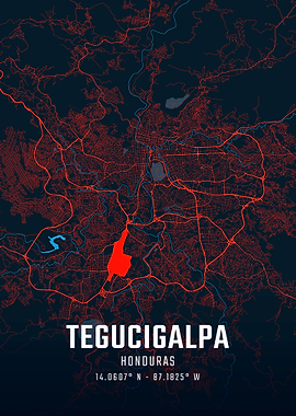 Tegucigalpa City Map